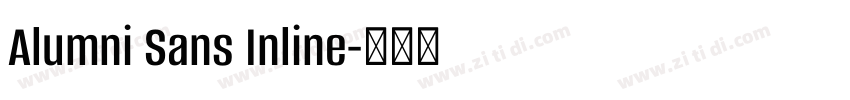 Alumni Sans Inline字体转换